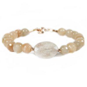 Carna Peach Moonstone Bracelet
